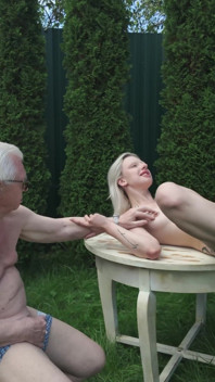 Voyeur Grandpa Watches Us Ass Fucking