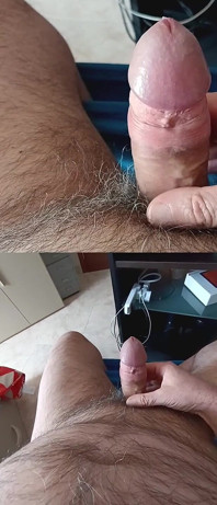 Meu pau grande perto de seus olhos