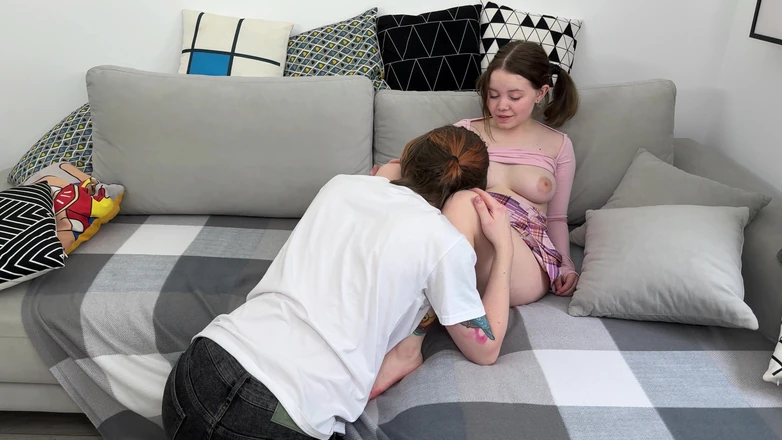 Dirty fantasy: 18 Year Old Stepsister with Big Tits Gets a Taste...