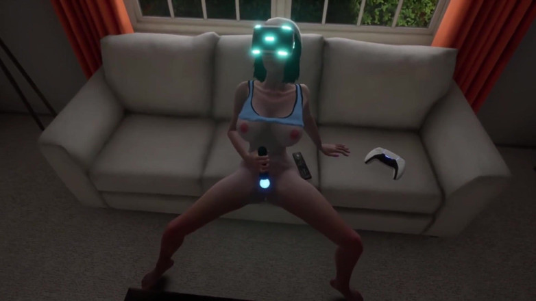 Wraith ward: Mädchen masturbiert in vr