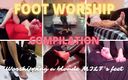 Worshipped by Alex: Voetaanbidding compilatie - de voeten van een blonde vrouw aanbidden