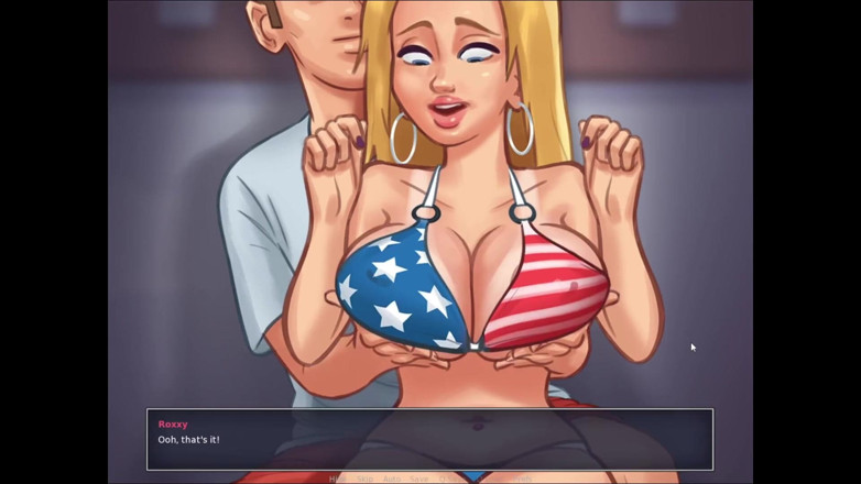 LewdArcade: Summertime saga roxxy [01] एनिमेशन संग्रह [भाग 34] नग्न सेक्स गेम खेल [18+] वयस्क खेल