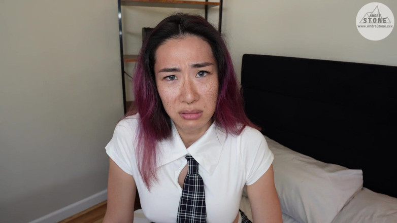 Andre Stone: Sexy sorellastra asiatica sorellastra aerie rei fa mano tette piede...