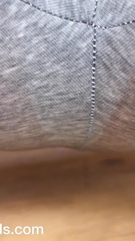Squirting Through Leggings & Gape Her Ass