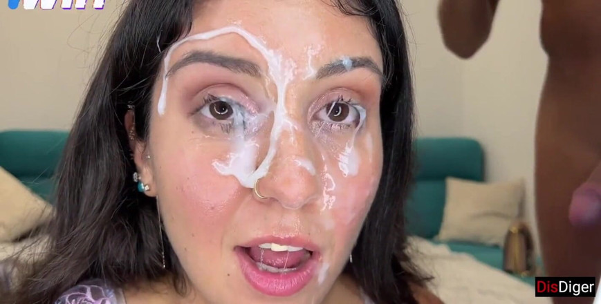 Dis Diger: Enorme compilação de gozadas - tratamentos faciais - porra na boca - engolindo...