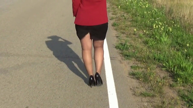 Nylon-Heels: Business style -sexy lady