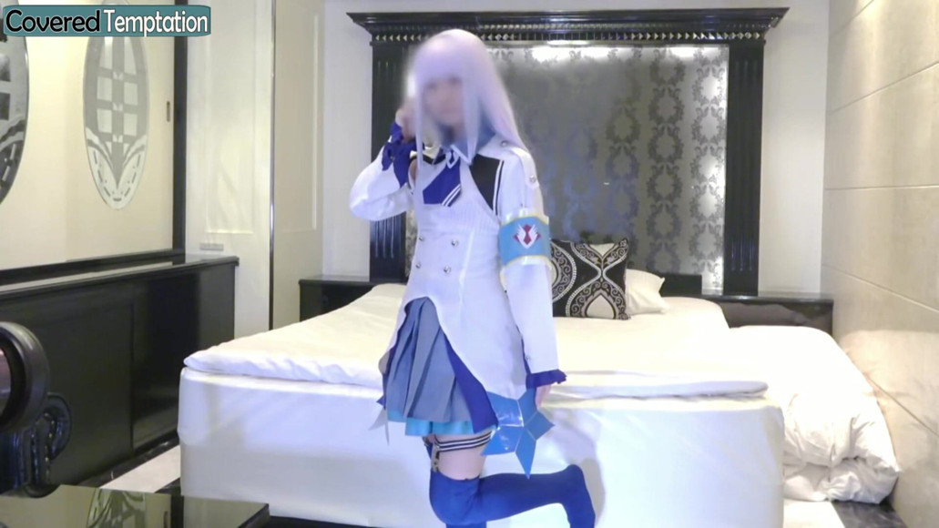 Cosplay Moment Sparks Shy Excitement as a Slender Newcomer Explores Playful Curiosity