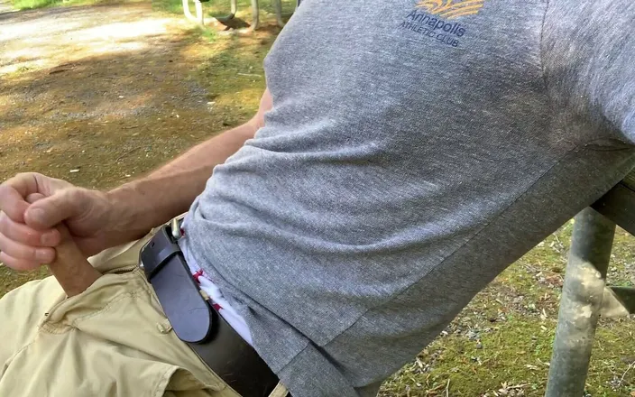 TJenner: Hot Stroking at the Park, I Jerk-off, Talk and Cum