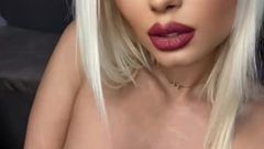 RyderWilder: Hot Blonde Home Alone and Horny