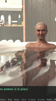 Een vrouw en stiefmoeder Awam Main Edition 19a het wassen van oude heren