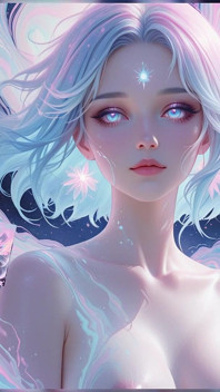 Ai Art estética: retratos de desnudos etéricos en sueños de neón