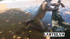 Ladysilvas: Ladysilva na pláži nahá přijde šukat můj sexy zadek