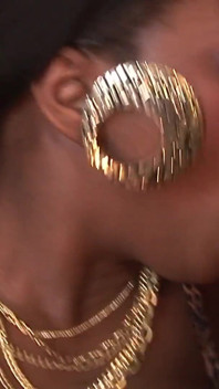 Ebony Slut Gets Hardcore Threesome Fuck