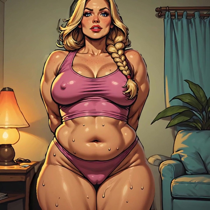 AI Porn: Awek montel 3D di rumah