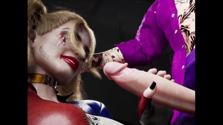 denisporco animation: Harley quinn e joker sesso pazzo