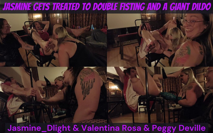 Jasmine Dlight - UK's most extreme anal porn star: Jasmine_dlight &amp;Valentina Rosa 그리고 Peggy Deville - 더블 피스팅과 거대한 딜도로 따먹히는 재스민