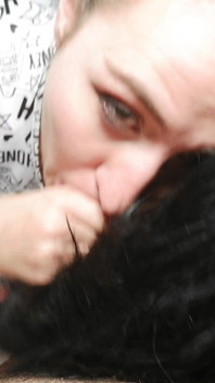 First Hairjob & Cum on Hair