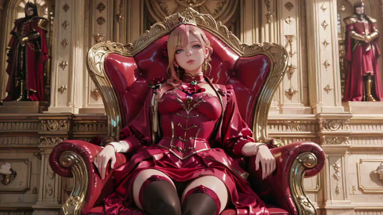 Seraphina Vale: Crimson Throne: Pertabalan malas permaisuri berambut merah jambu