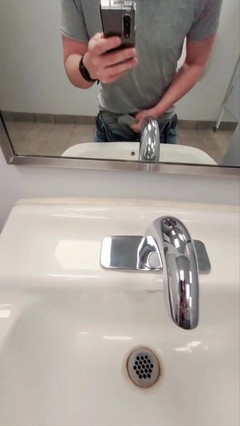 Ballbuster boi: Young Self Ball Buster Busts His Nuts in Walmart Bathroom