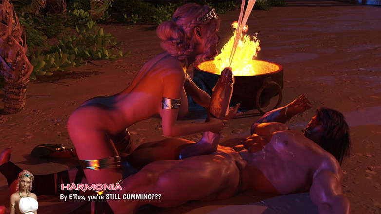 Anime_Sex_00: Conan si nárokuje Harmoniovo palácové tělo - tápe její obří prsa,...