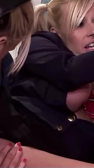 Naughty Lesbian Girls: School Class Turns Into a Wild Group Sex with Studets...