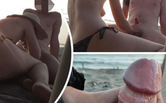 Miss Creamy: Francouzská děvka učitelka kouří amatérku na nudistické pláži cizince s...