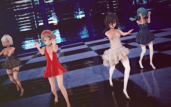 Mmd anime girls: Mmd R-18 애니메이션 소녀들 섹시 댄스 클립 361