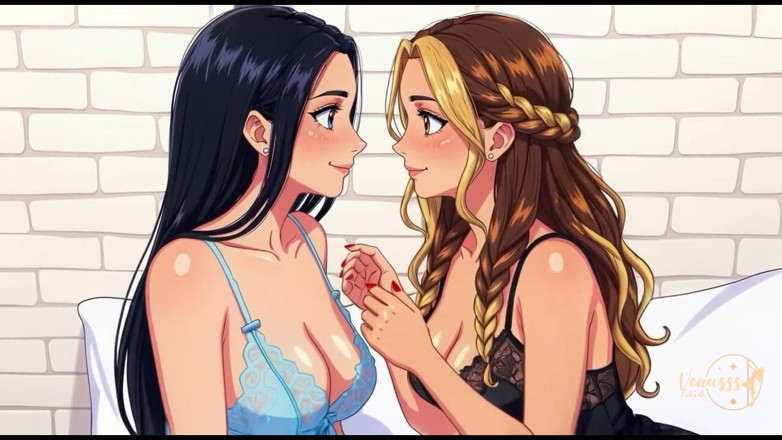 Venusss fetish: Venus and Yessika in Hot Tit Worship! Hentai Fetish