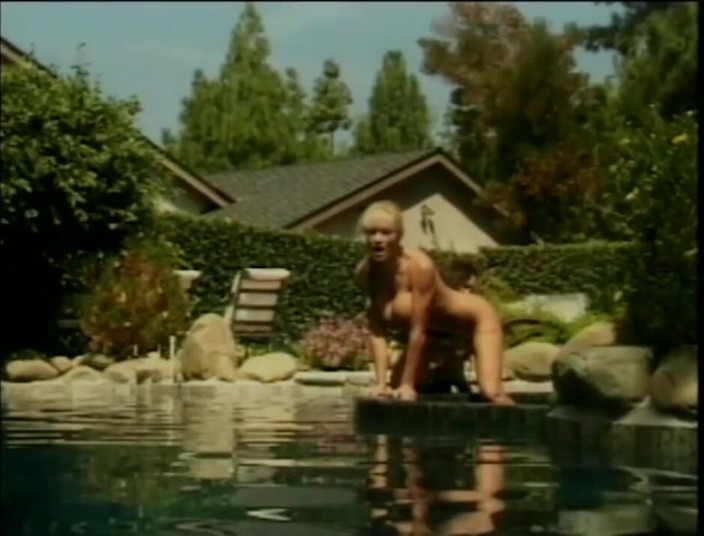 Lesbian Illusion: Hot lesbian sex by the pool