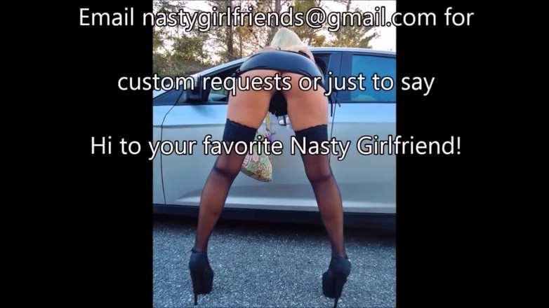 Nasty Girlfriends: 스타킹과 하이힐을 신은 핫한 파리 흡연