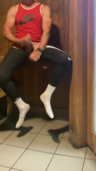 Dilf Jockdad87 Is Horned up in the Sauna Again!