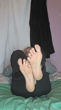 Showing off My Big Meaty Soles