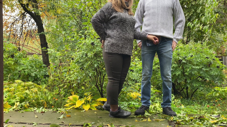 OurFetishLife: Hot stepmom did it to me again outside