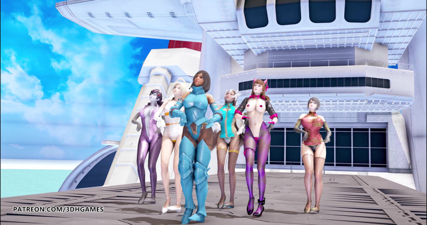 3D-Hentai Games: Red velvet - roter geschmack striptease dva Mercy Pharah Mei Symmetra...