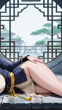 Samurai si cewek hot rambut pirang dientot habis-habisan sampai dalam banget! Cewek jepang lagi asik berlutut di koridor jepang sambil pamer pantat bahenolnya