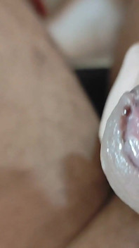 Young Virgin Takes Her First Load of Precum in Close up.
