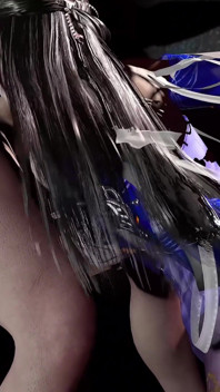 Cosplay, salope excitée en 3D, une bombasse nue ses énormes seins se fait baiser jusqu’à l’os