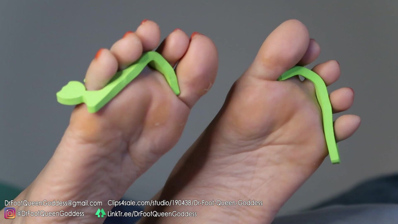 Dr. Foot Queen Goddess: Pedi vaječná pedikúra (oranžová) část 5