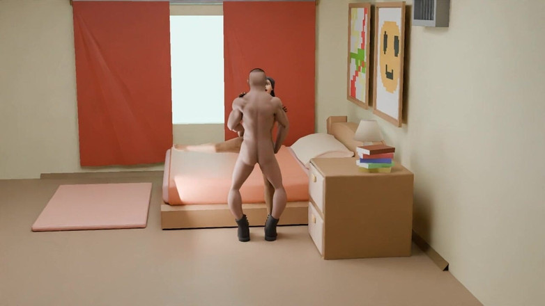 My house for adult: Сексуальна бангладеська дівчина трахається з кур'єром, брудний секс, мультфільм відео