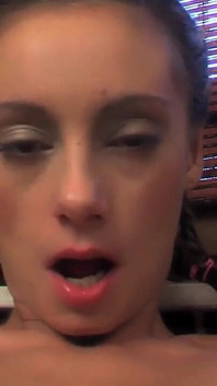Cute Teen Gets Her Tinny Pussy Hammered by a Man in Various Ways