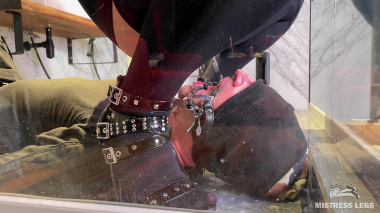 Mistress Legs: 女主人以不同的服装和姿势撒尿到奴隶的嘴里