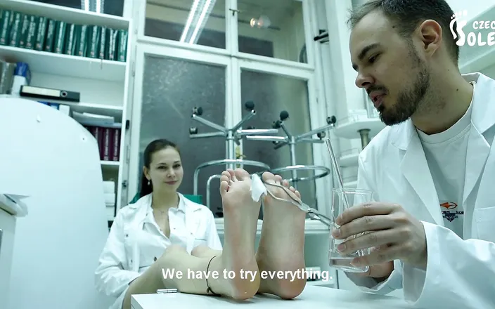 Czech Soles - foot fetish content: Anti-smell Serum Lab Research for Her Really Stinky Feet