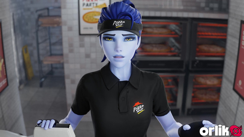 Orlikx: Pizzamaker Widowmaker Fuck with BBC Client 3D Overwatch Animation
