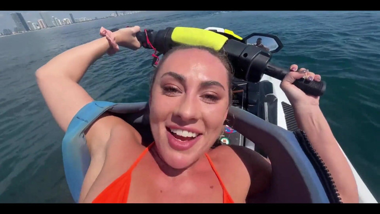 Maximo Garcia: Horny Blonde Getting Her Pussy Drilled on a Jetski