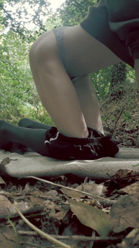 Femboy Strips and Edges Outside