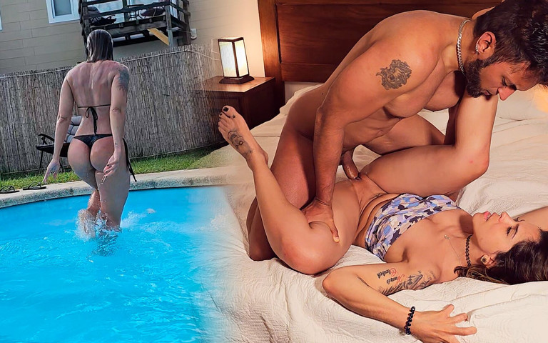 A Sexy Stranger at the Pool Asked Me to Film Her… She Thanked Me with Sex (Lexxi-Logan)