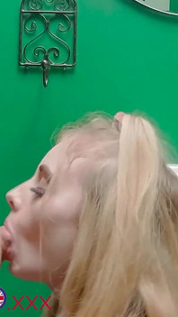 Petite British Teen's First Cumshot Compilation