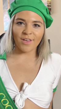 Petite Blonde Slut Scout That Lets Strangers Stretch Out Her Snatch to Make Cookie Sales!
