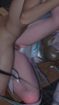 3D Horny Slut Cosplay Babe Teasing the Big Dick to Fuck Her Pussy