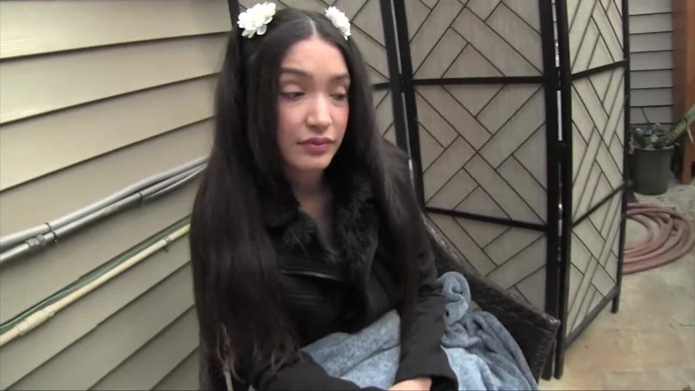 Eros POV - Liberated Eye: Naughty teen jerks her stepdad's cock outdoors
